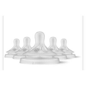 1 Pack of 5 Philips Avent Natural Response Nipples, Flow 5 BPA FREE NEW!